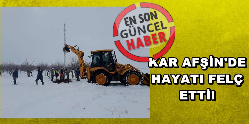 Afşin’de bazı Mahallelere 4 gün Elektrik verilemedi!