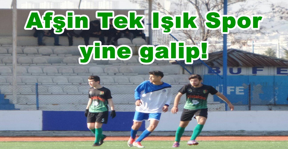 Afşin Tek Işık Spor yine galip!