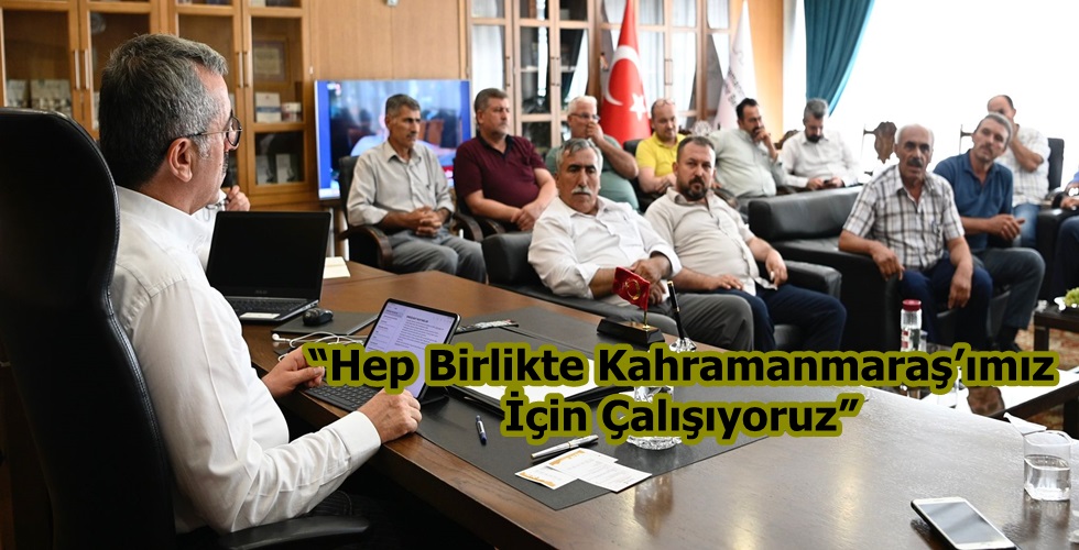 Muhtarların makam ziyareti o
