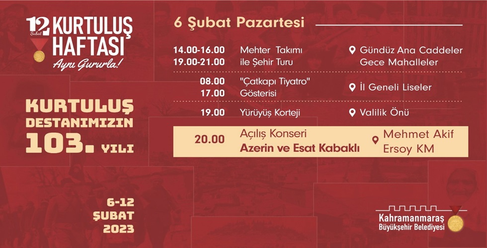 6 Şubat Pazartesiu