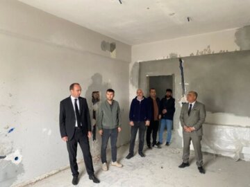 Kaymakam Sarıdoğan, Eğitim yatırımlarını yerinde inceledi.