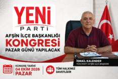 Yeni Parti Afşin Kongresi Duyurusuu